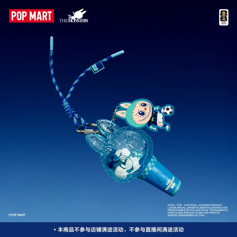 

Официальные лицензионные мини-фигурки Pop Mart The Monsters Labubu из серии FIFA в слепых коробках, подвески-брелоки, игрушки