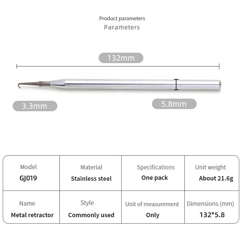 Glasses Wire Pulling Hook Stainless Steel Professional Half Frame Glasses Accessories Screwdriver Repair Draw Hooks Tools Y150