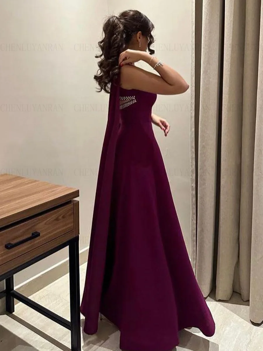 Satin Elegant Formal Occasion Dresses 2023 Spaghetti Strap Long Ball Gowns Beading A-line Evening Party Gowns فساتين الحفلات