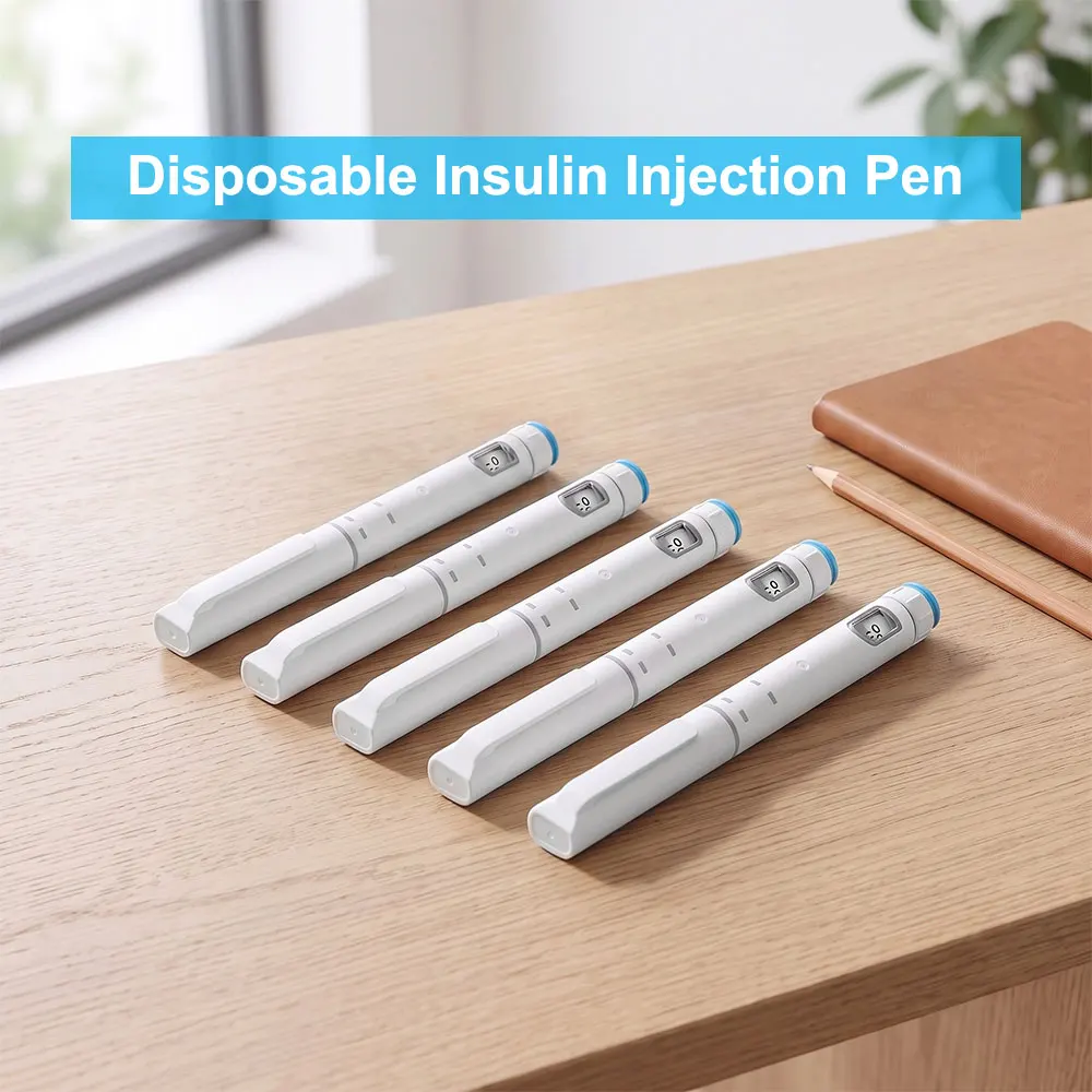 Disposable Insulin Injection Pen, Reusable Peptide Pen Injector Adjustable Dose Dial, Injection Pens Compatible with Cartridges