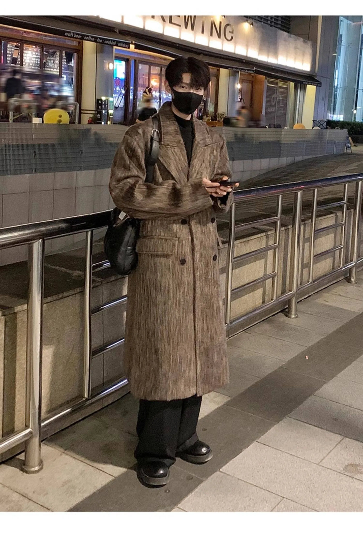 

Мужское ультрадлинное пальто-тренч оверсайз для рыбалки и активного отдыха, водонепроницаемое, с капюшоном, синее, в британском стиле, для осени