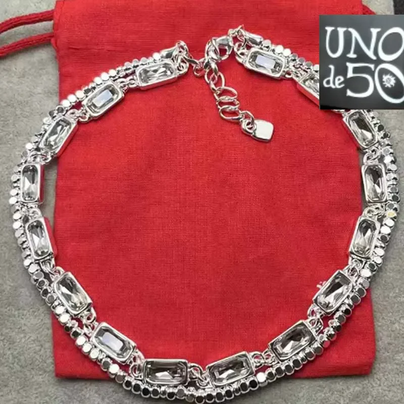 

2024 Selling Exquisite High Quality UNO DE 50 Fashion Classic 925 Necklace Jewelry Romantic Holiday Gift