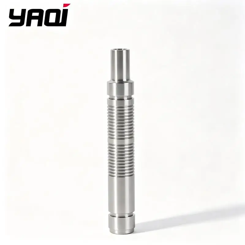YAQI Safety Razor Handle Stainless Steel Brushed Finish Knurled Non-Slip Grip Replacement Handle for DE 3-Piece Razor