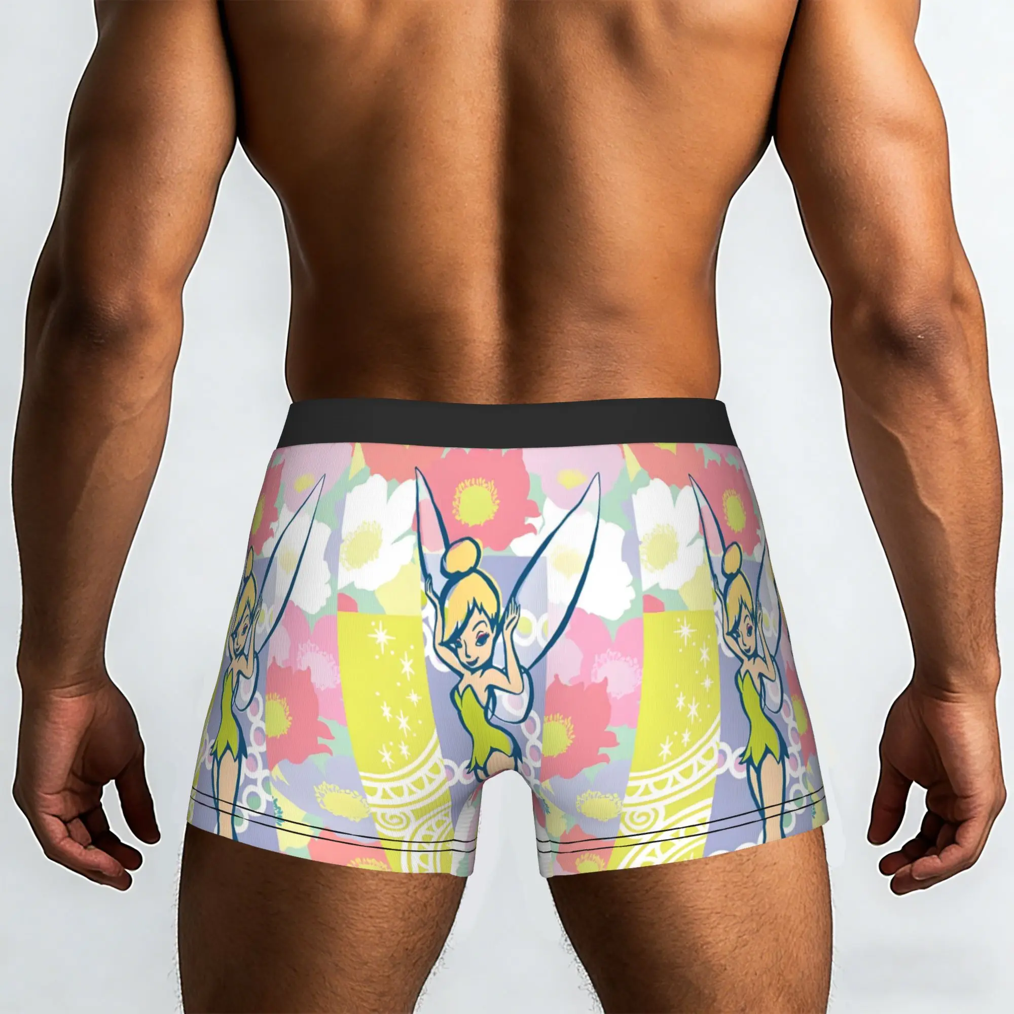 Custom Male Novelty T-Tinker Anime Bell Cute Cartoon Underwear  Boxer Briefs Stretch Shorts Panties Underpants