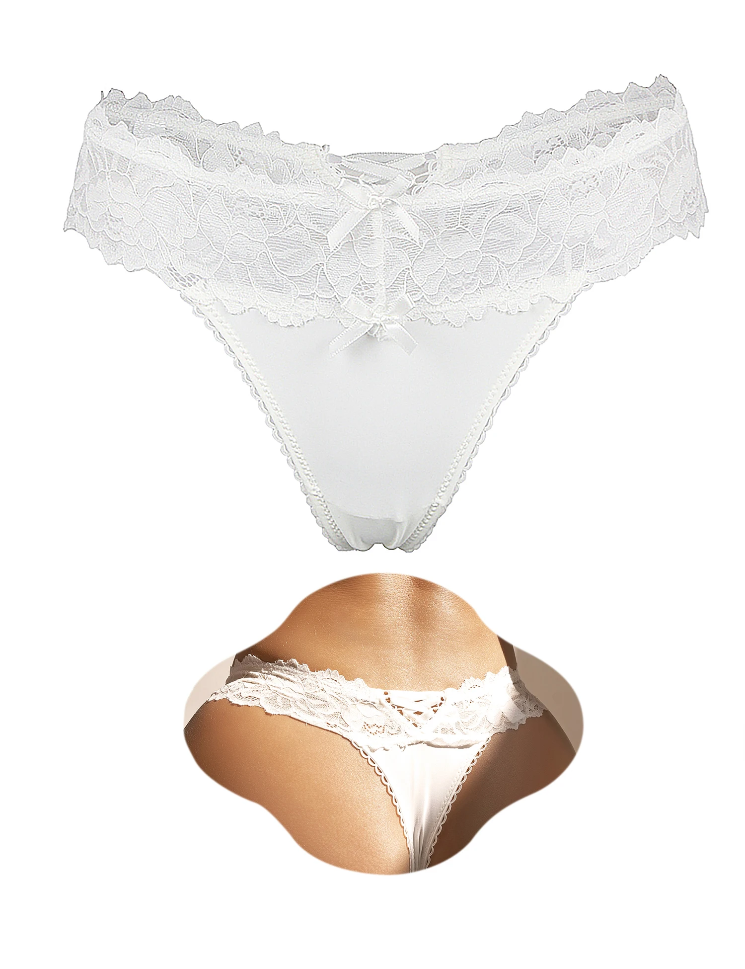 

Comeondear Women Sexy Lace Panties Low-waist Underwear Thong Female G String Breathable Lingerie Temptation Embroidery Intimate