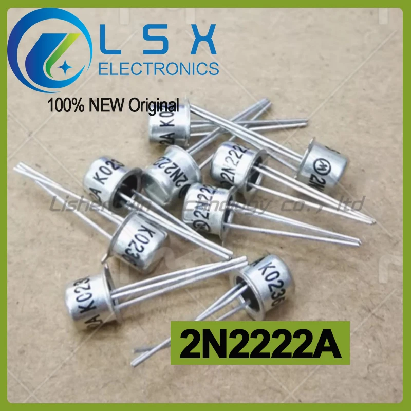 10pcs 2N2222A 2N2222 Iron Hat Tube TO-18 New and Original