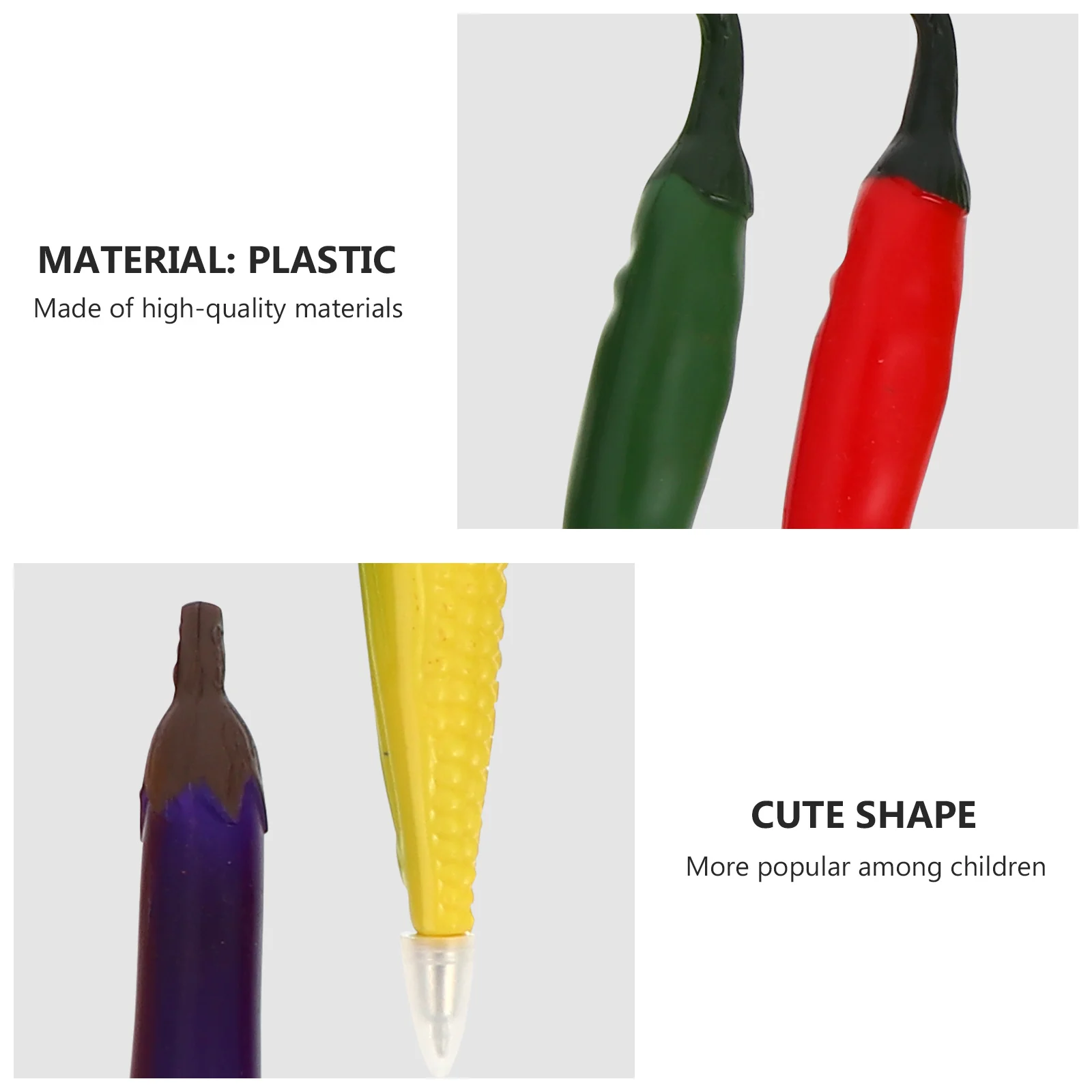 9Pcs Fruit Shaped Gel Pens Cute Vegetable Design Writing Pen for Smooth Flow Portable Student Gift School