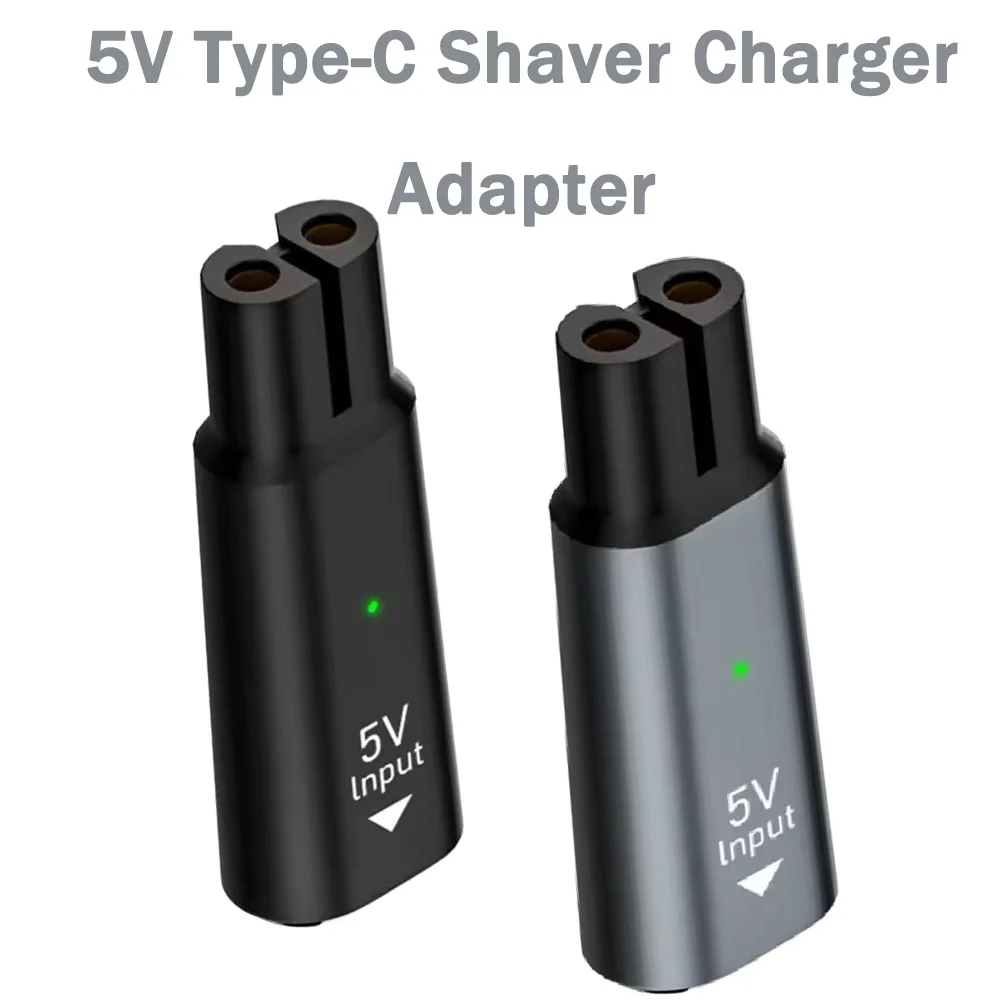 5V Type-C Shaver Charger Adapter Universal Portable Shaver Charging Converter for QP2724 QP2834 BT3230 MG7910 MG5910 X3001 X3052