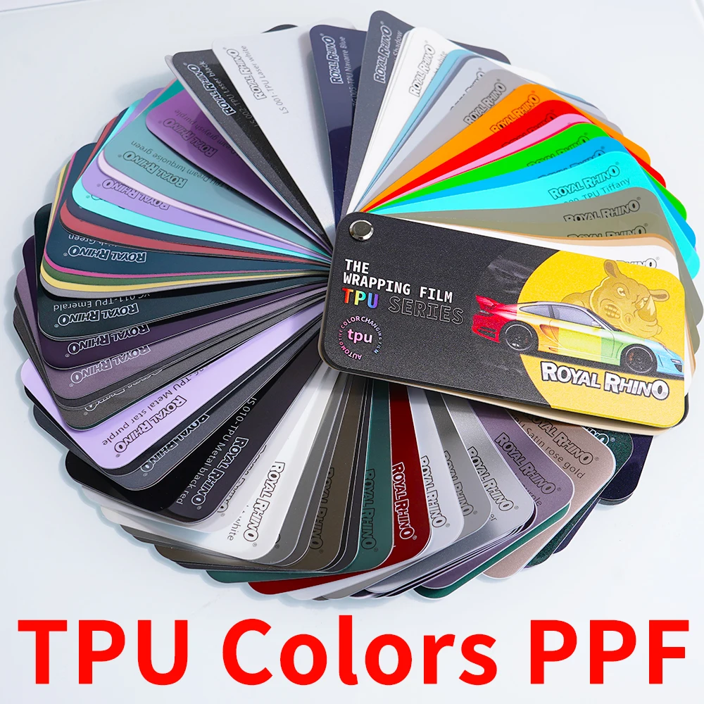 Car change color PPF sample books TPU PPF color chip ppf color swatch ( Wet application ) Wrap film