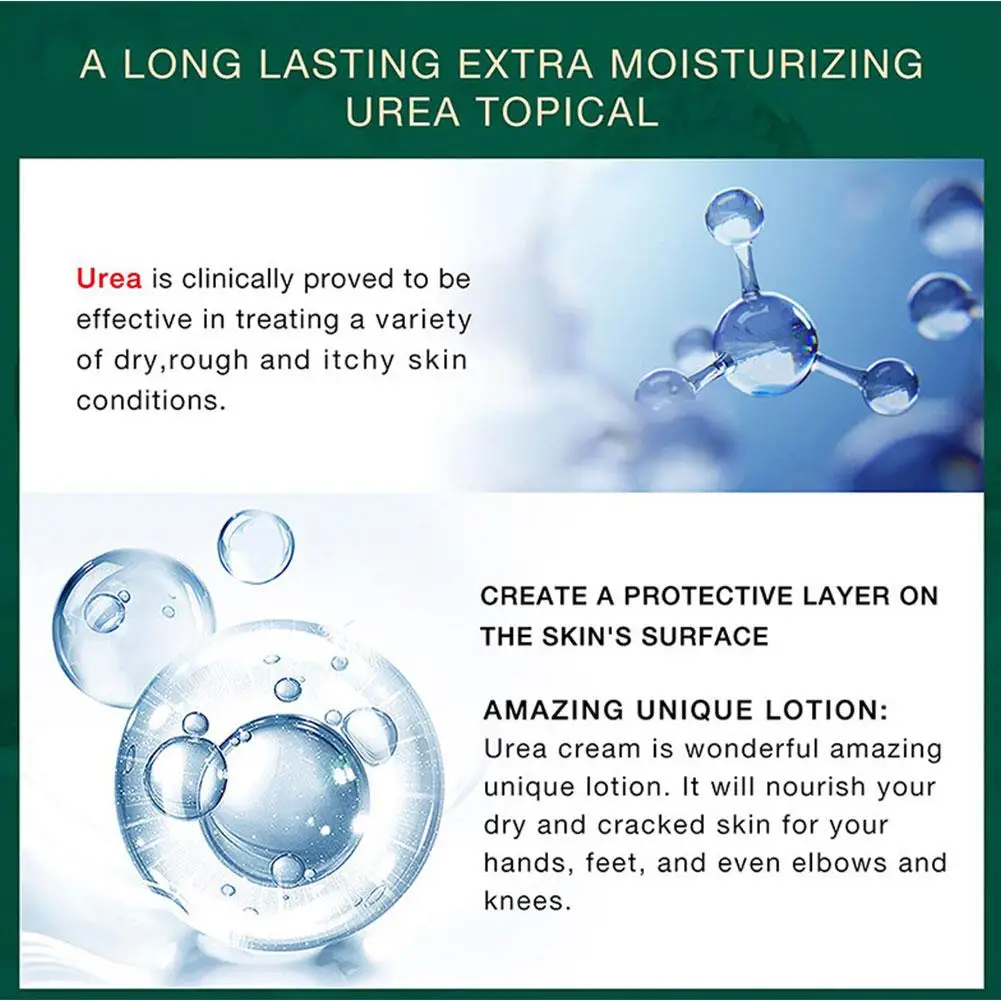 Creme Hidratante Anti-Craqueamento Seco, Creme Mãos e Pés, 42% Ureia, Hidratação, 100g, 1Pc