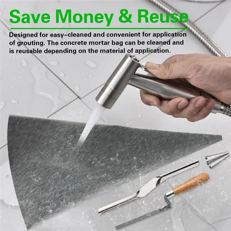 

A23P Masonry Mortar Bags With Metal Tips, For Tile Grout And Cement Sealing Bags For Installation