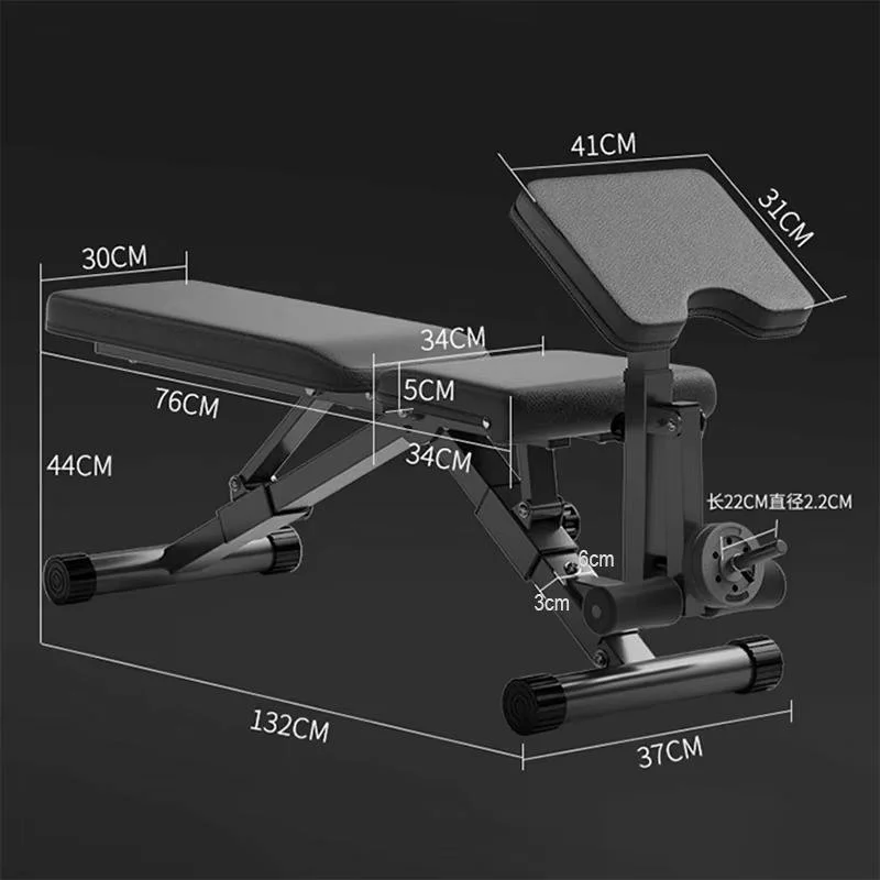 

Modern Style Indoor Training Chair Dumbbell Bench With Stable Durable Foldable Metal Weight Popular Sit-Up Board