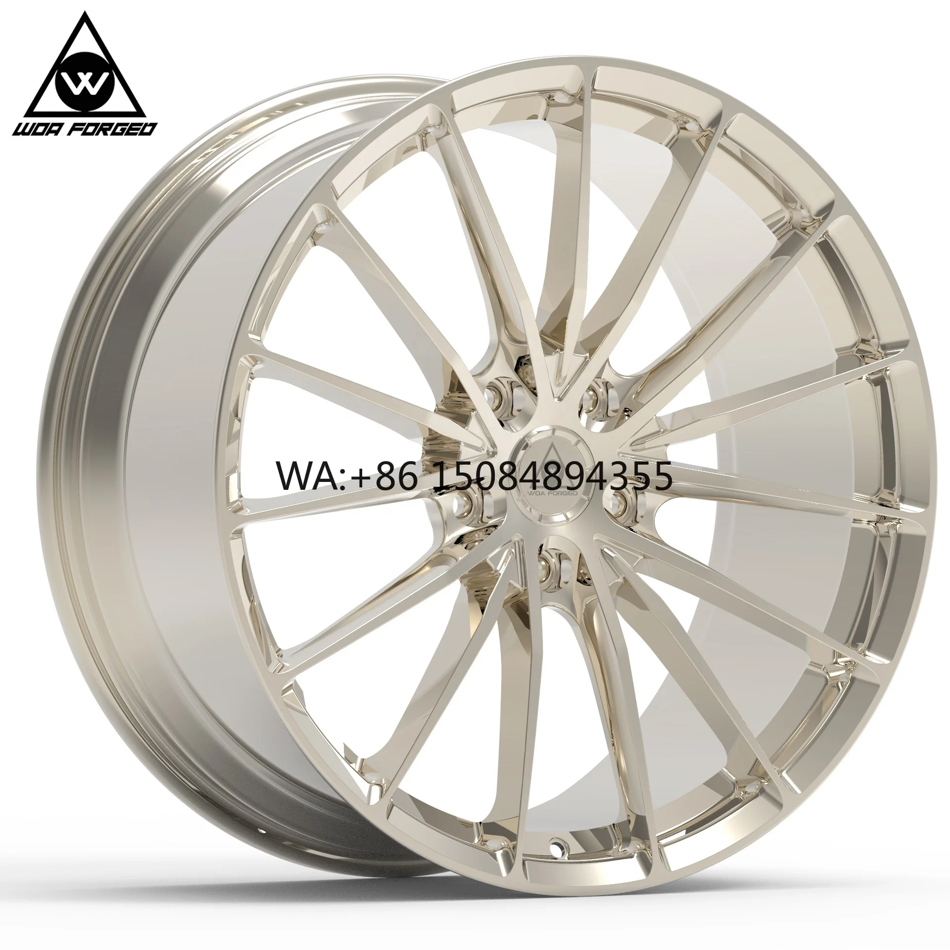 

New Lightweight Alloy Wheels Custom Rim Multi Spoke Forged P103 Sport 17-22 Inch Polished Frozen Gold Aluminum