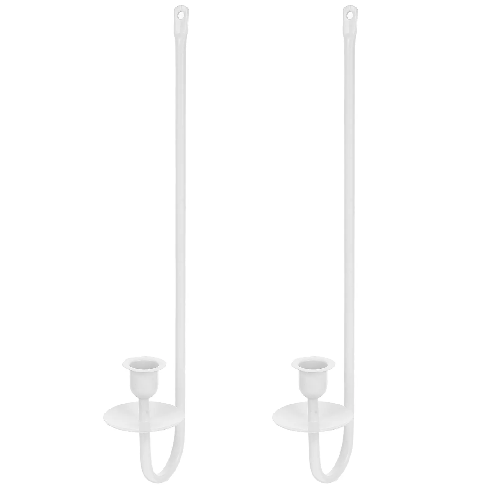 2Pcs Black Metal Wall Sconces Modern Farmhouse Holder Wall Mount Decorative Candlestick for Stair Corner Fireplace view 5