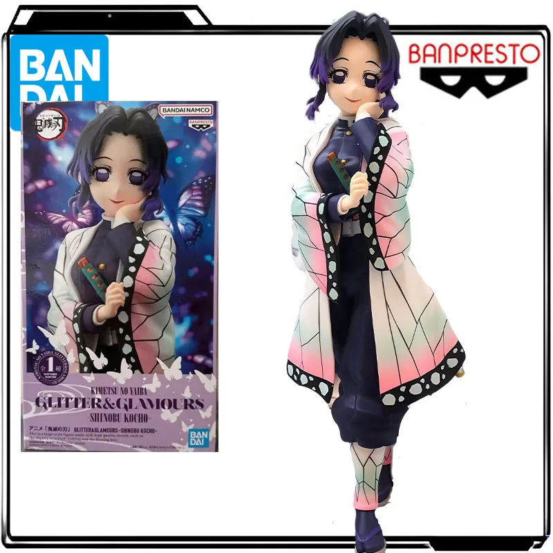 

Bandai натуральная аниме-фигурка BANPRESTO Shinobu Kocho 220 мм, экшн-фигурка, игрушки для мальчиков, детский подарок, Коллекционная модель, украшения