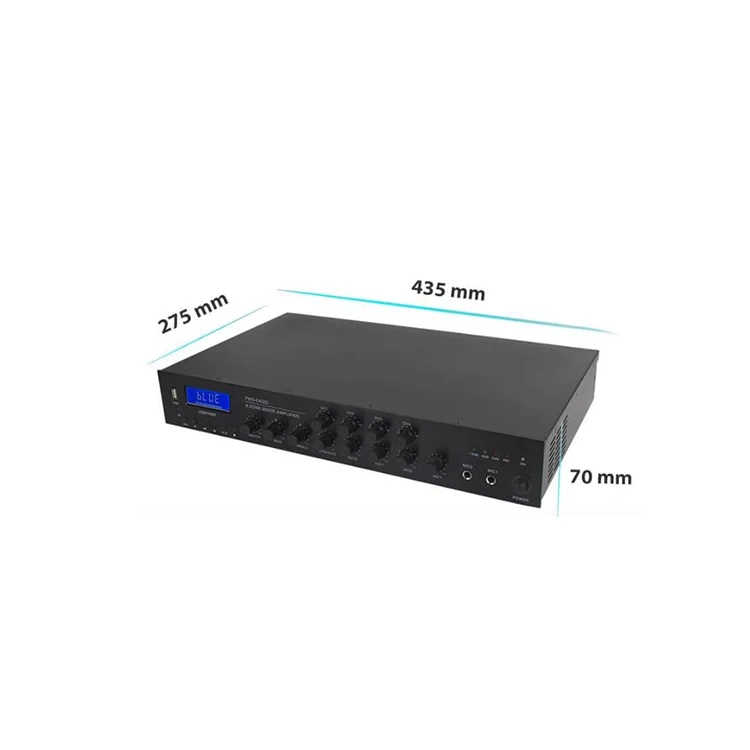 100V Ultra Compact  Digital Mixer Amplifier PMS-706D 60W Amplifier