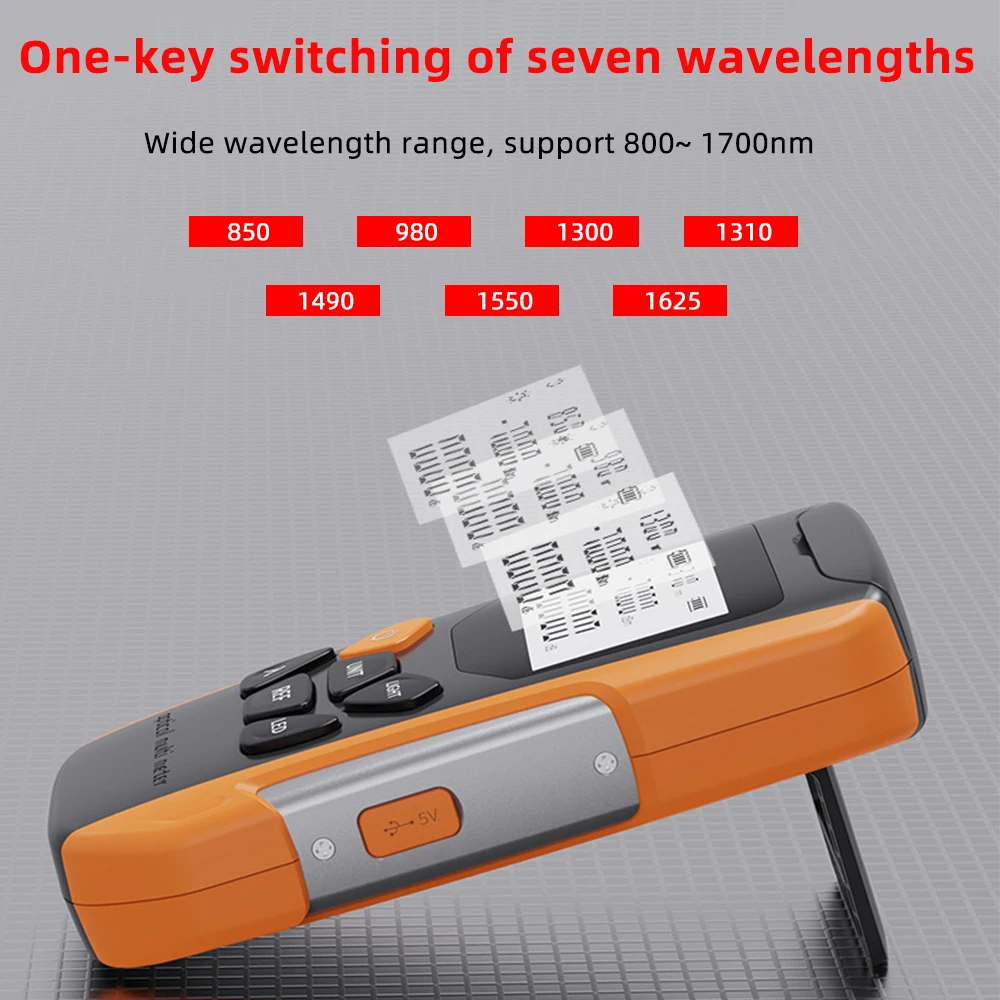 Imagem -04 - Handheld Optical Power Meter Network Cabo Test Iluminação Fiber Tester Optic Tools70 a 6dbm