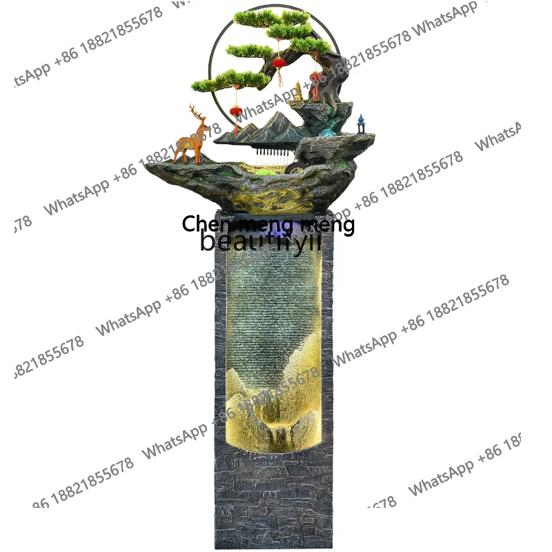 

Screen running water, ornament rockery circulating water landscaping living room entrance balcony family decoration landscape H