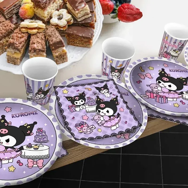 Sanrio Thema Hello Kitty Kuromi Cinnamoroll Verjaardagsfeestje Decoratie Kawaii Feestartikelen Banner Ballonnen Verjaardagscadeau