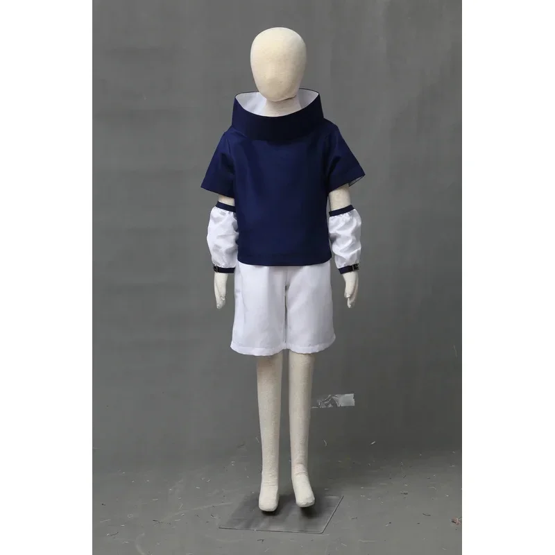 Аниме Косплей Учиха Шиппуден Костюм Хэллоуин Синий Свитер Белые Трубы Для Детей MN3