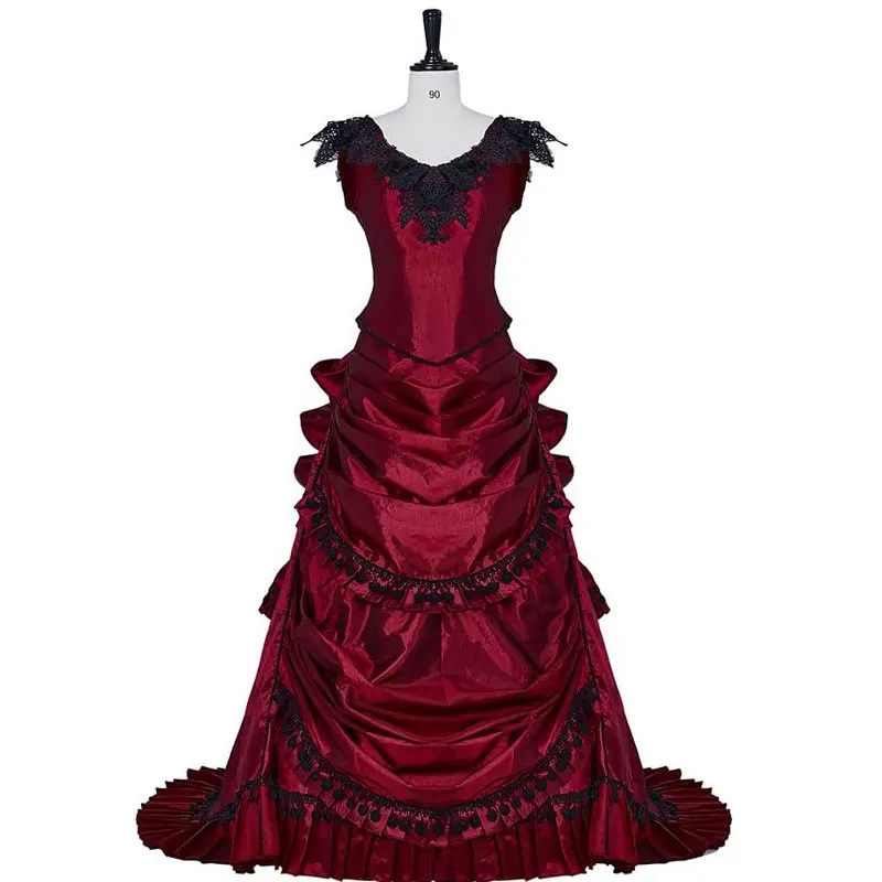 18 Century  Civil War Southern Belle Gown evening Dress/Victorian Lolita dresses/scarlett dress US6-26 V-013