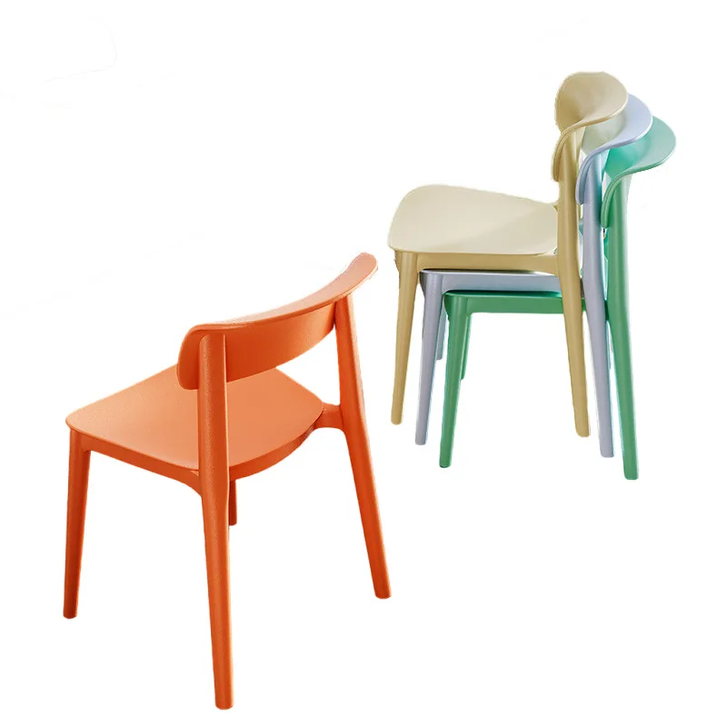 

Пластиковый стул, современный простой штабелируемый обеденный стул, домашний светильник, роскошный стул со спинкой, книжный стол, Интернет-макияж знаменитостей