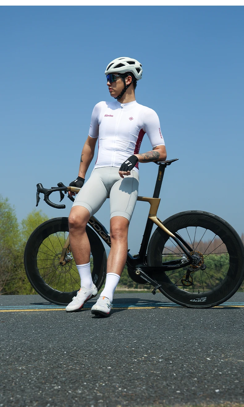 INBIKE Professionelles Radtrikot für Herren, Sommer, atmungsaktiv, schnell trocknend, kurzärmelig, für Rennradfahren, mit Taschen – Detail 10