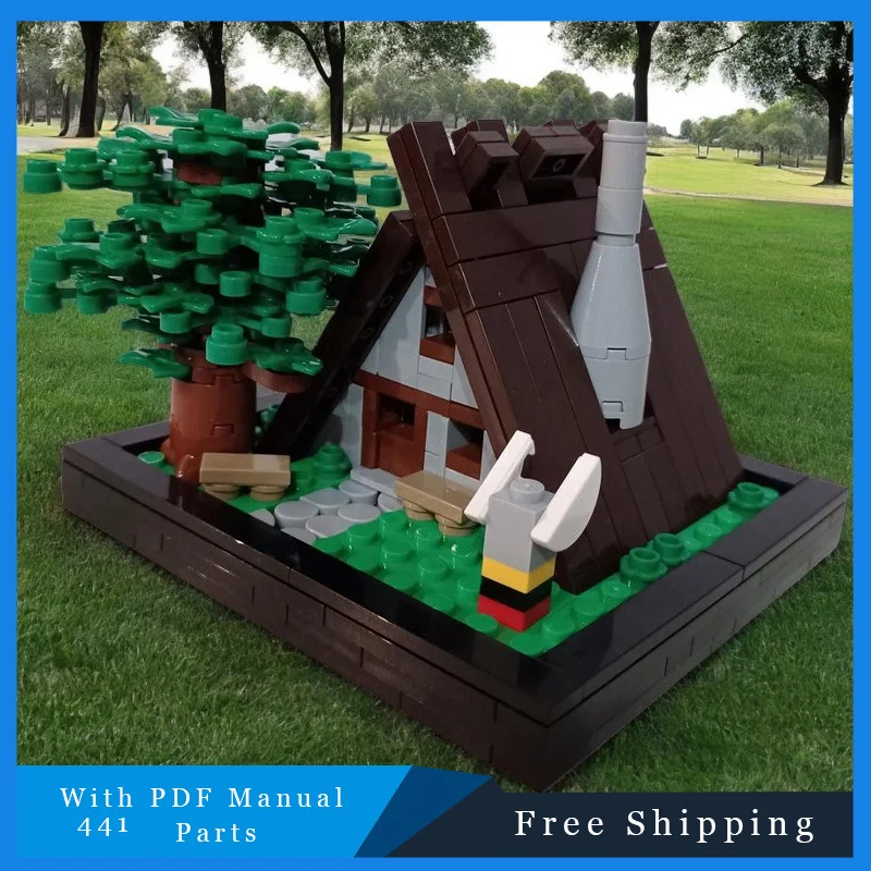 441 個 MOC コミック有名なレンガの家ビルディングブロックモデル子供教育 DIY 組立おもちゃセットクリスマス誕生日ギフト