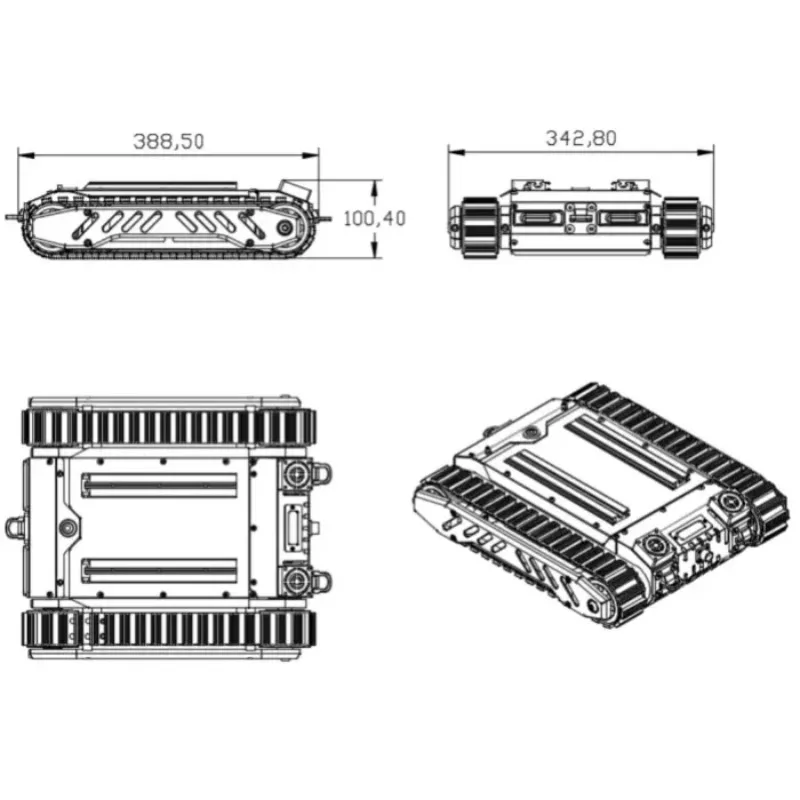 crawler  rov underwater  ic crawler cleaning  with Payload 10KG