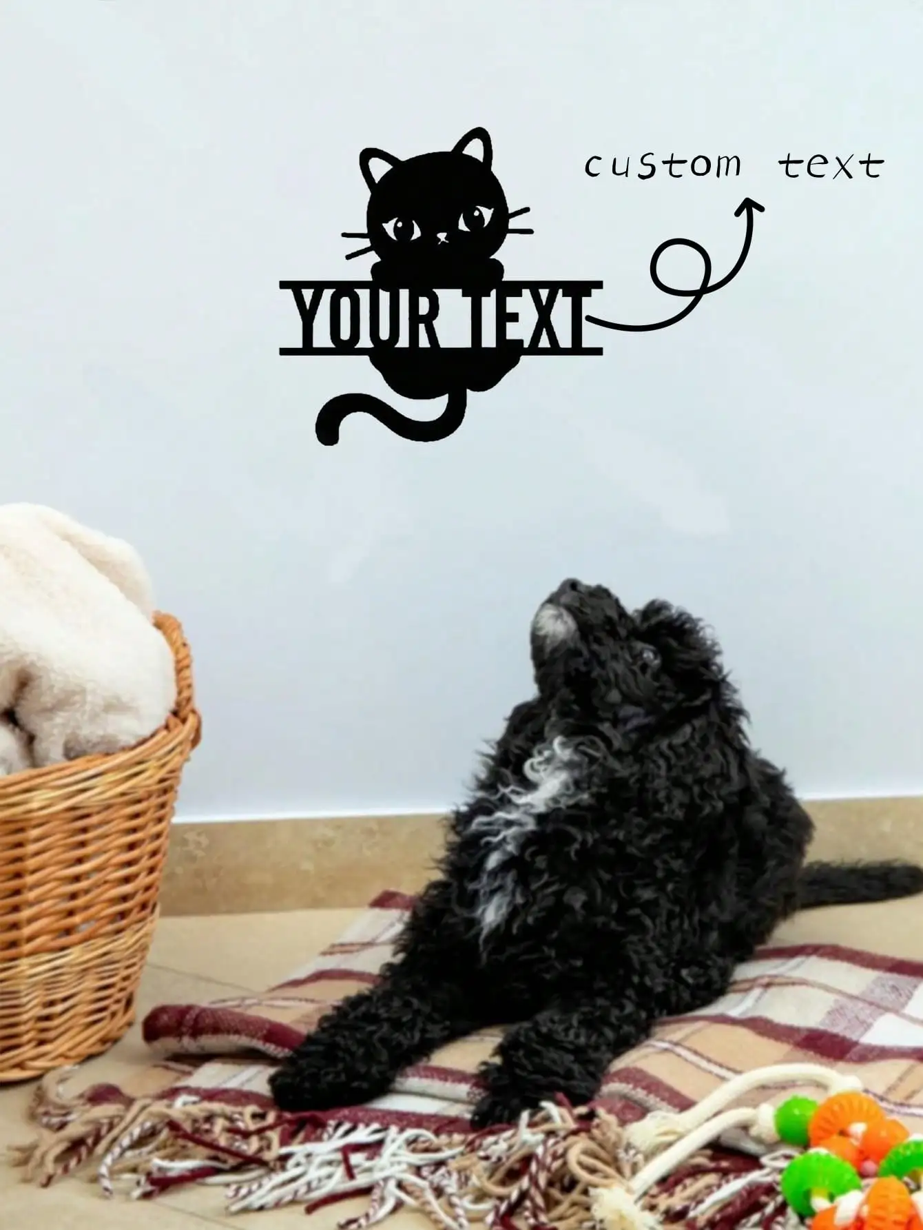 

Custom Cat Metal Wall Art, Laser Cut Sign for Indoor Decor, Housewarming Gift, Unique Home Decor Metal Sign