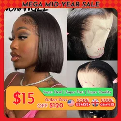 180% HD Lace Front Wigs Short Bob Wig 100% Human Hair Invisible HD Lace Front Pre Plucked Hairline Melty Skin HD Lace For Women