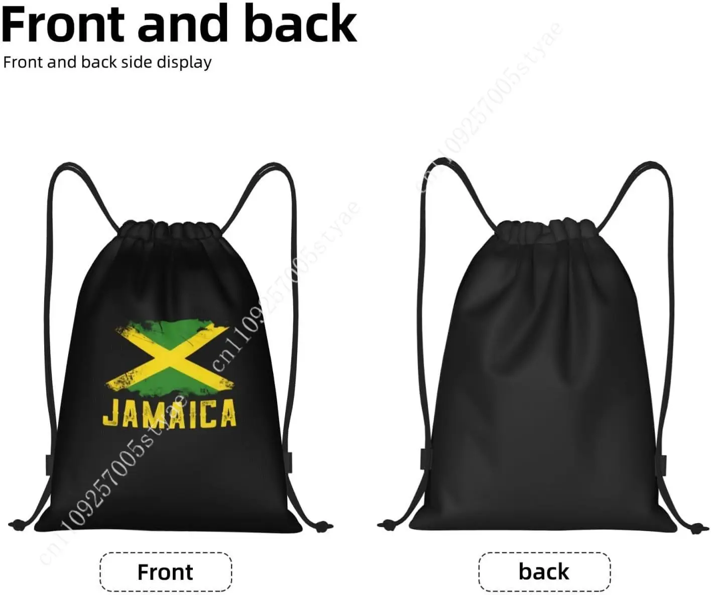 กระเป๋าเป้สะพายหลังแบบเชือกผูก ลายธงชาติจาเมกา สำหรับใส่ลูกบอลกีฬา กระเป๋าออกกำลังกาย กระเป๋าโยคะ เต้นรำ ท่องเที่ยว อุปกรณ์เสริม ของขวัญ 2026