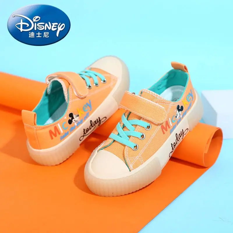 Mickey Real Photos Girls Shoes Children\'s Canvas Shoes Summer Breathable Mesh Children\'s Casual Shoes Sneakers Boys Board Shoes