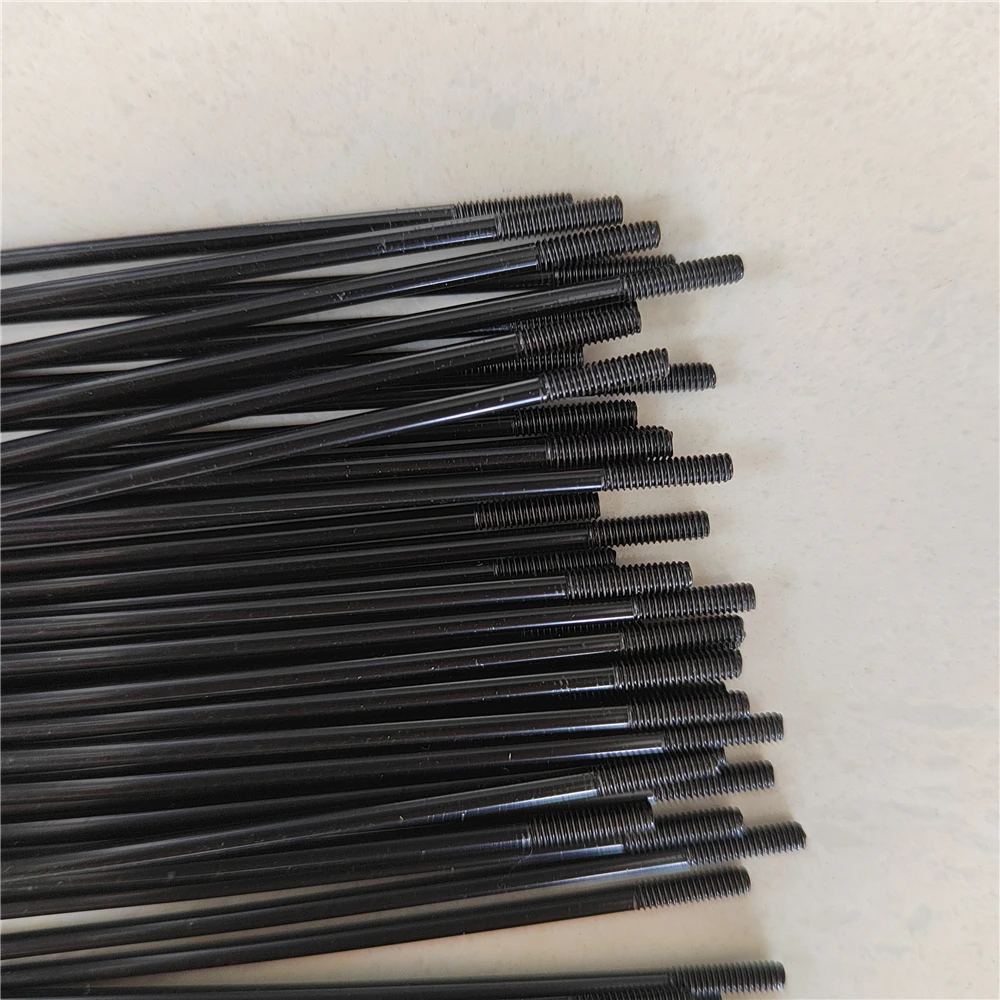 40PCS 121mm-160mm Bicycle Spoke 14G Stainless Steel Black Road Bike Folding Copper Nipple MTB Mountain