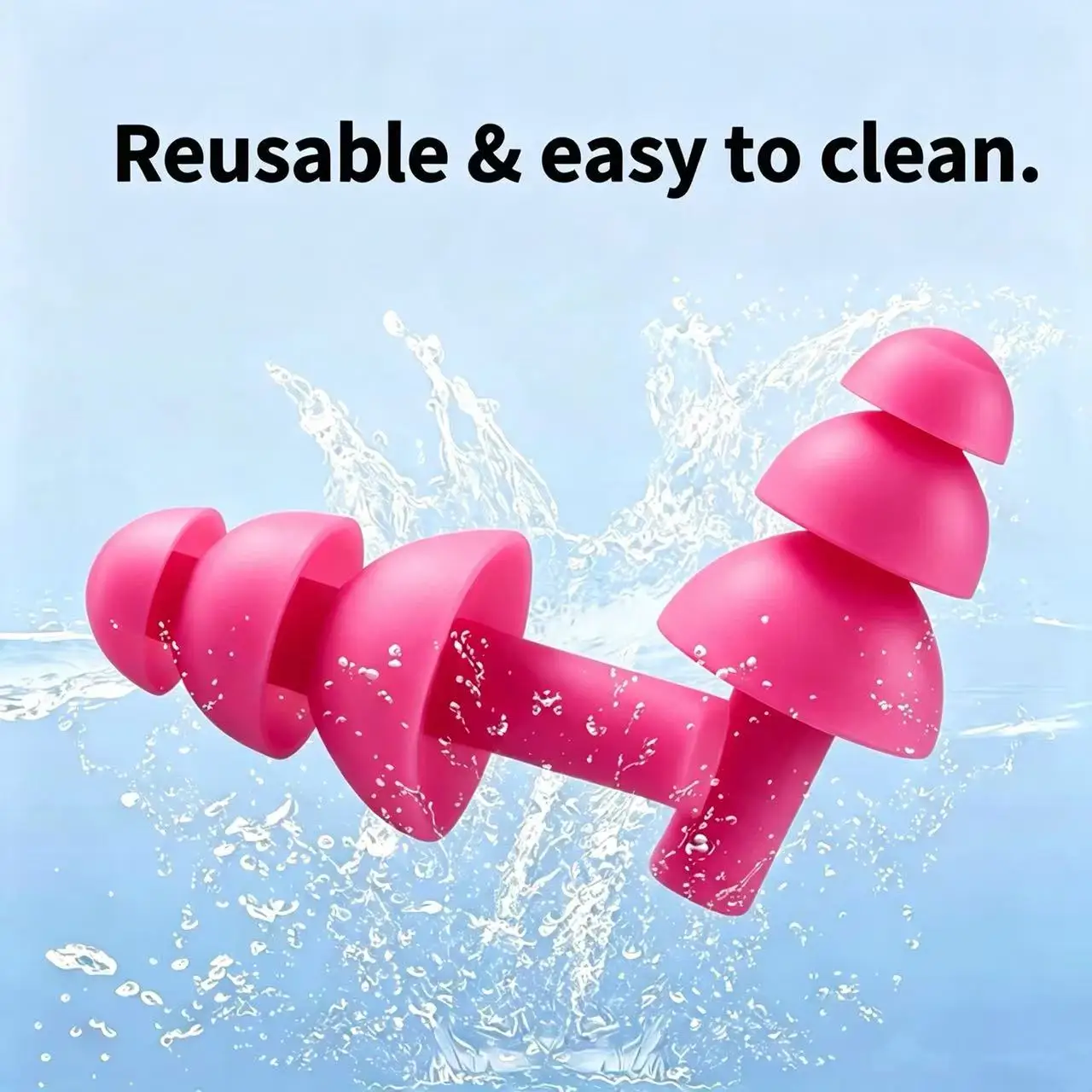 10 Pairs Reusable Christmas Tree Silicone Ear Plugs Noise Reduction Earplugs for Sleep, Study, Industrial Machinery Hearing Prot