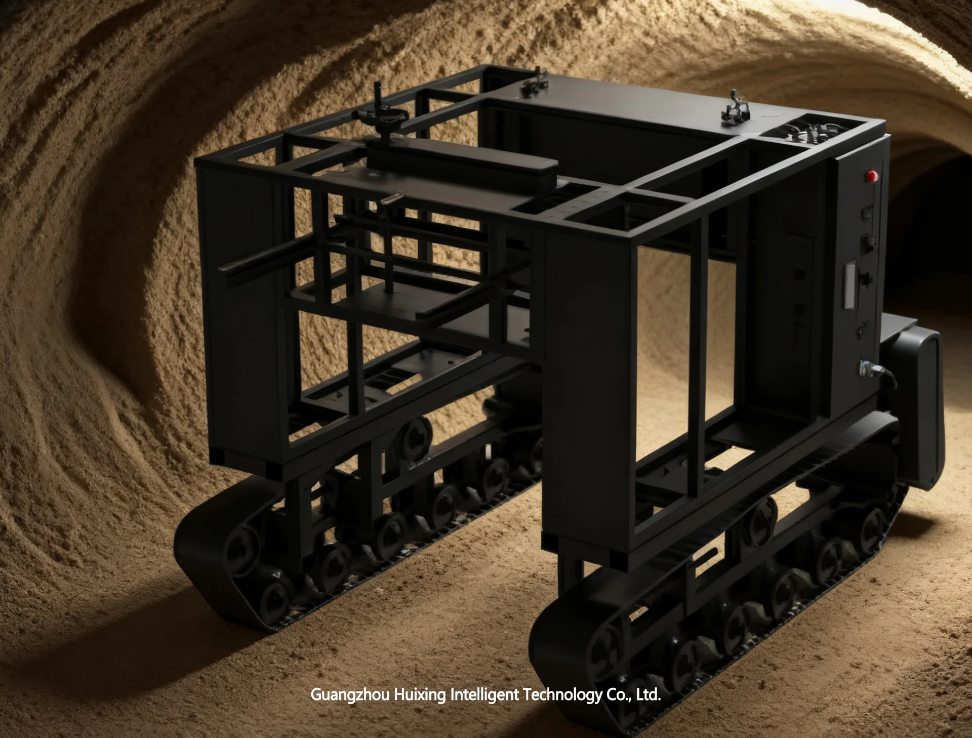 Track-Based Remote-Controlled Chassis All-Terrain Robot Platform UGV 200KG Payload 20° Climbing Servo Hold Customizable UGV