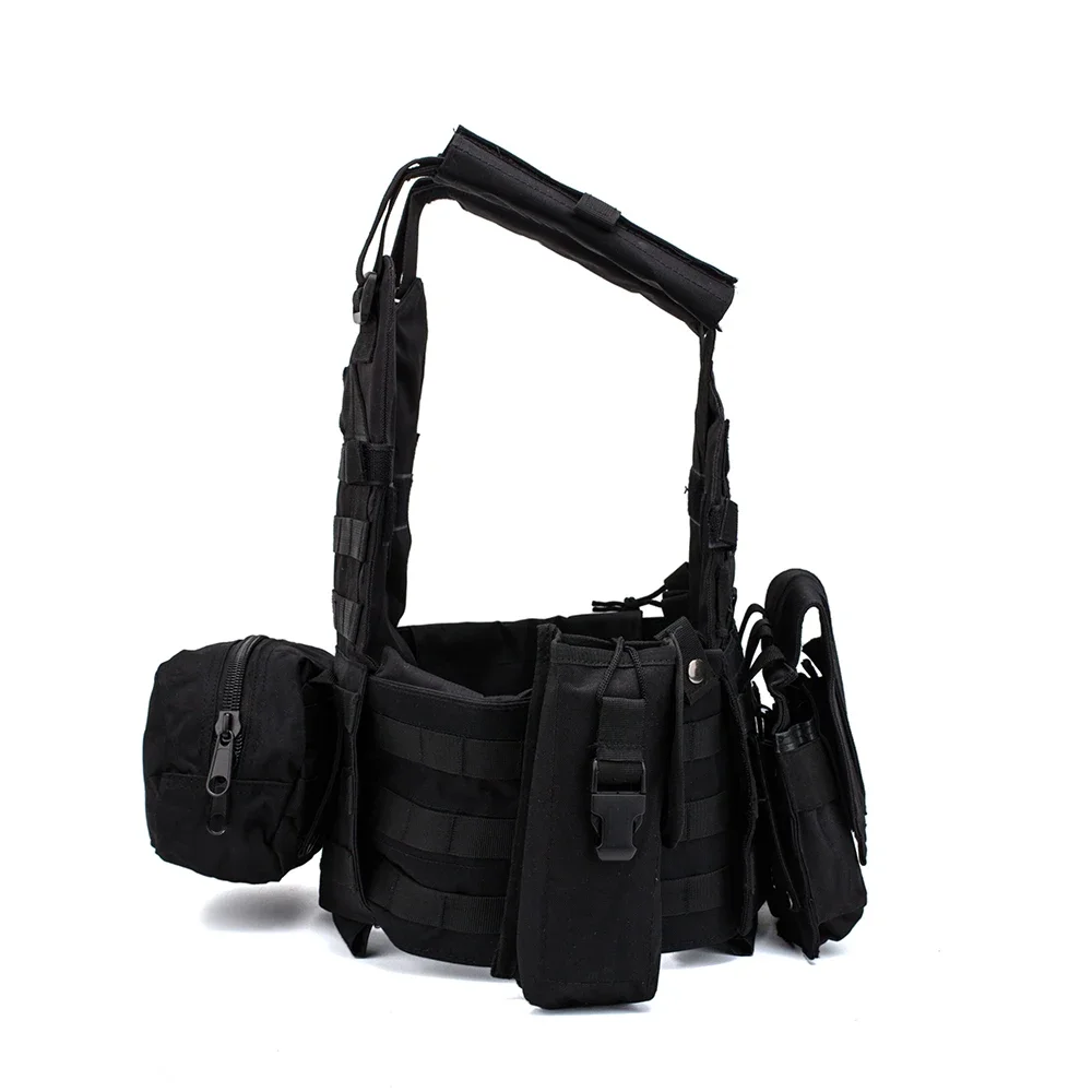 Outdoor Nylon Molle Tactical Vest Body Armor Hunting Plate Carrier Airsoft 6094 Combat Gear Multicam Camo Vest Pouch Accessories