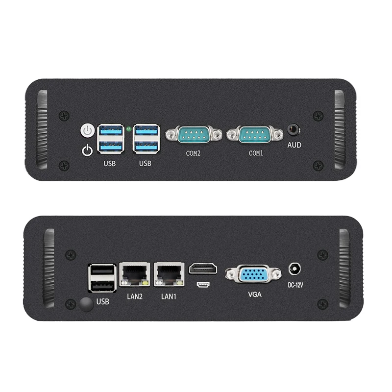 XCY PC industriale senza ventola i7-4600U i5-5200U 2x porte seriali RS232 RS485 2x Ethernet 6xUSB Windows Linux GPIO Mini-PCIe Espansione