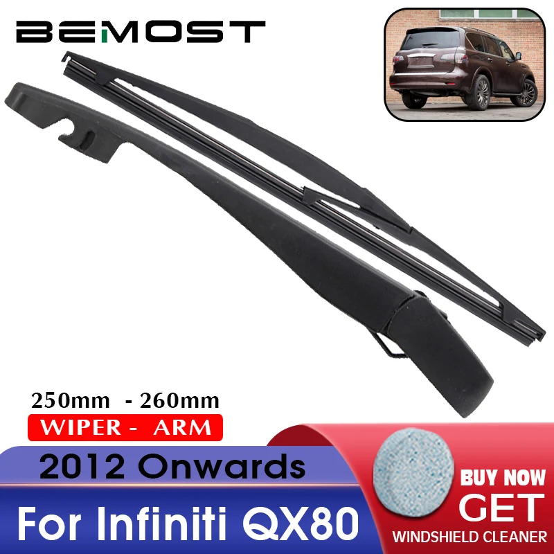 BEMOST Car Rear Windscreen Wiper Arm Blade Natural Rubber For Infiniti QX80 250MM Hatchback 2012 2013 2014 2015 2016 2017 2018