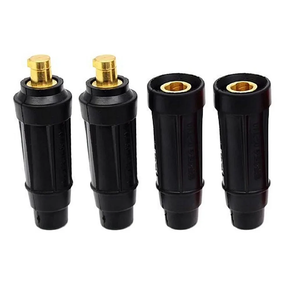 2 Pieces TIG Welding Cable Quick Connectors DKJ35-50 315A Male Female for Stable and Secure Welding Operations