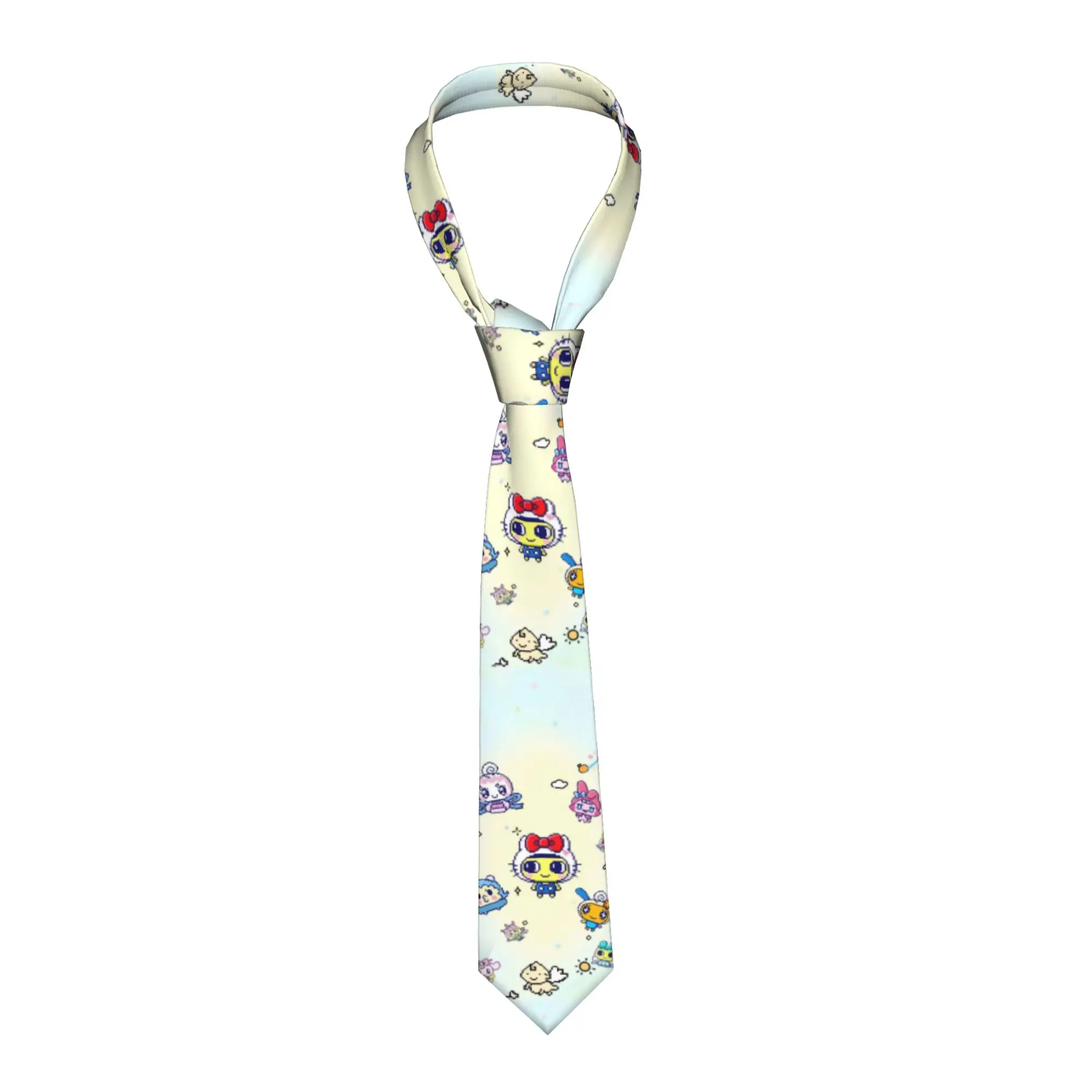 

Мужской галстук с мультяшными тамагочи для костюма на День Благодарения