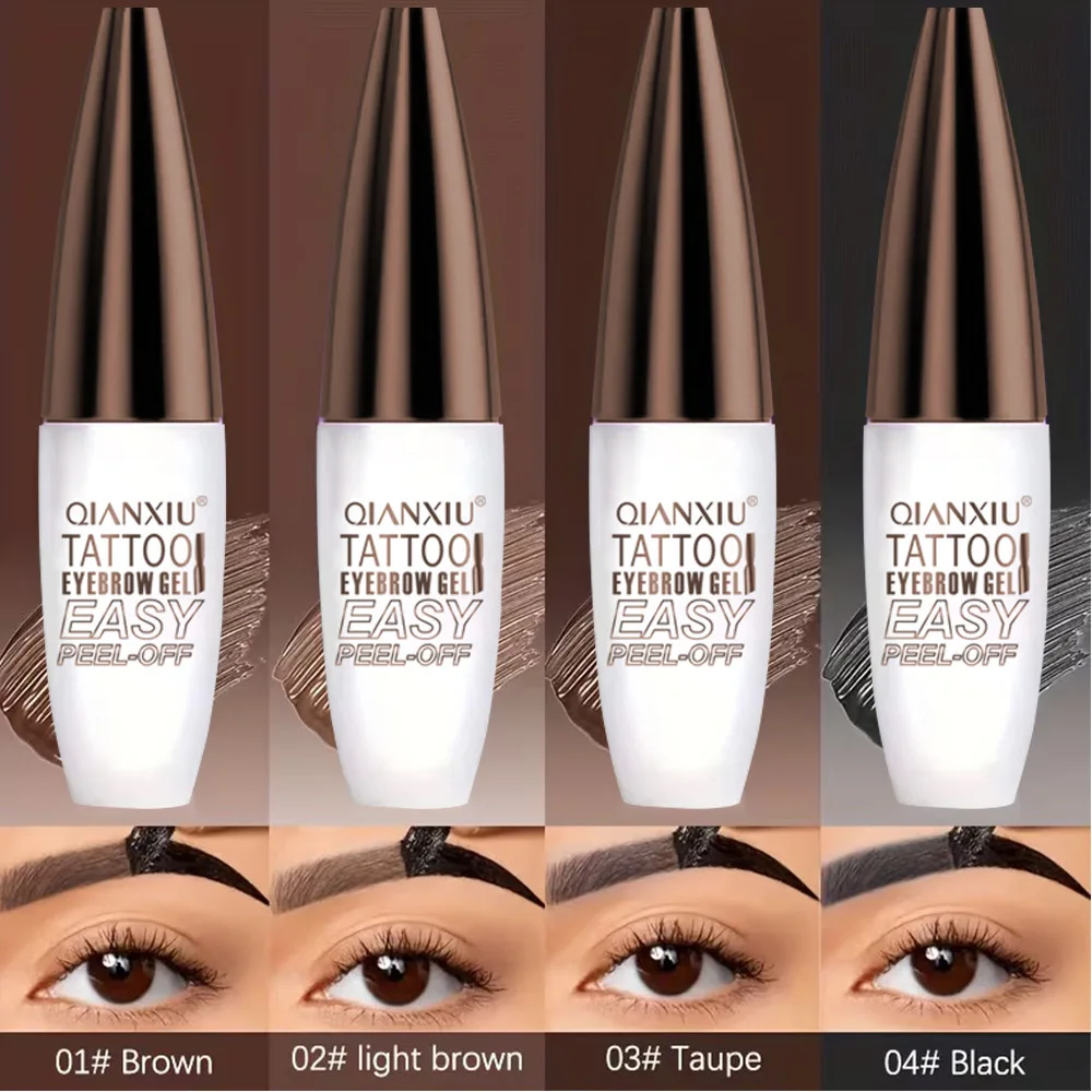 Removable Waterproof Eyebrow Tape, Semi-permanent Tattoo Eyebrow Dye, Long-lasting Without Smudging