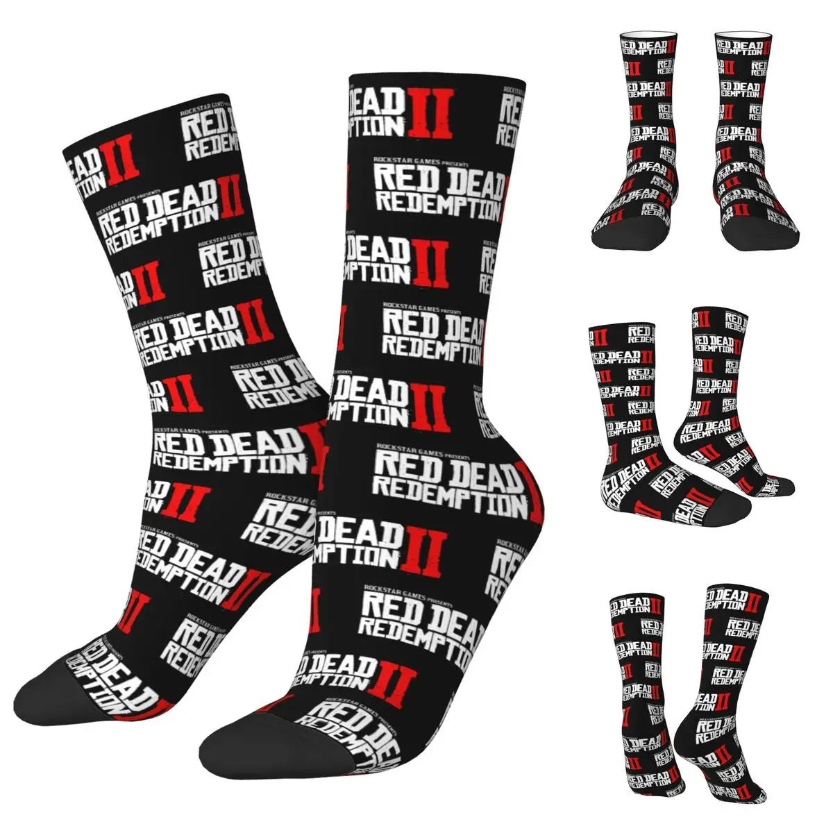 

Red Dead Redemption 2 Unisex Socks,Running 3D Print Happy Socks Street Style Crazy Sock