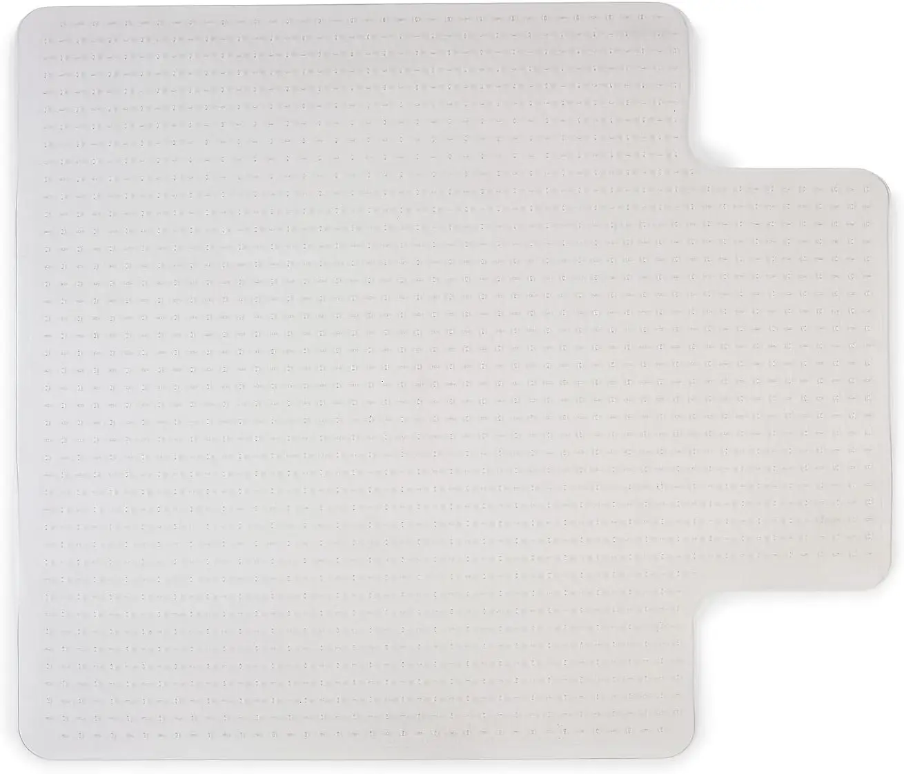 

Clear Office Chair Mat with Lip for Medium-Pile Carpets, 53x45 Inch, Smooth Glide & Extended Desk Coverage
