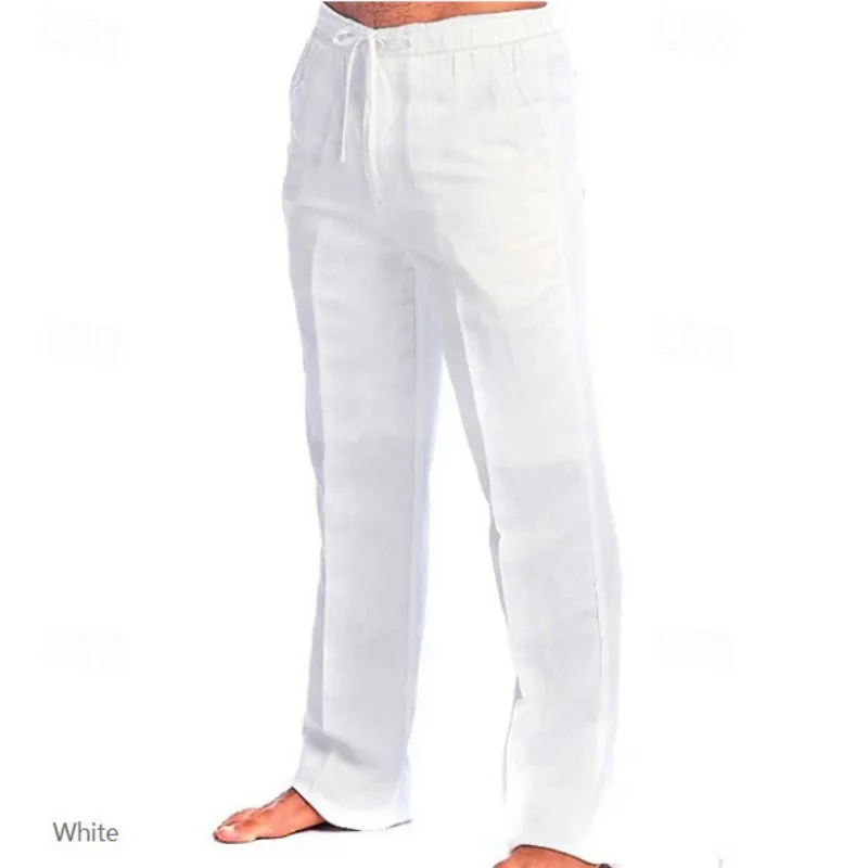 Summer Trousers Beach Pants Pocket Drawstring Elastic Plain Color Gaily Street Wear Fashion And Leisure