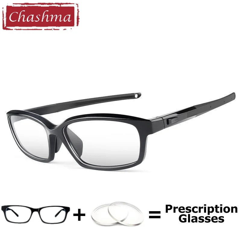 Chashma Prescription Glasses Men Sport Durable Eyewear Football Basketball Anti Break Anti Blue Photochromic for Recipe Lenses