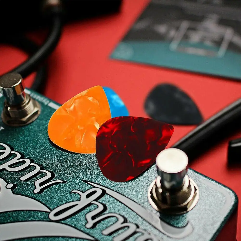 10 قطعة اختيار الغيتار 0.46 مللي متر ، 0.96 مللي متر الكهربائية السلس الغيتار اختيار الملحقات لون عشوائي العالمي لجميع الغيتار #5