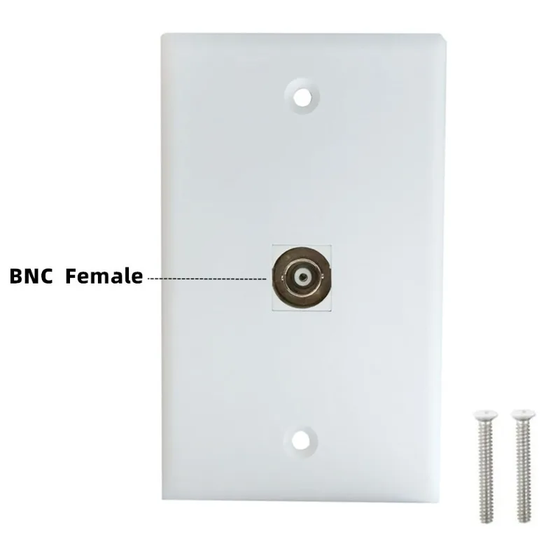 

Snap-on Single-hole BNC Monitoring Device Adapter Socket Panel Audio Information Panel 1BNC Wall Plate