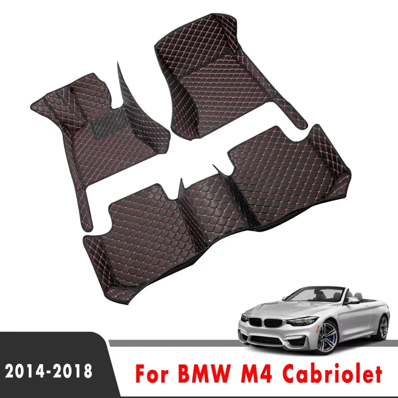 

Коврики под заказ для BMW M4, кабриолета 2018, 2017, 2016, 2015, 2014, автомобильные коврики, водонепроницаемые, Стайлинг, аксессуары для интерьера, FootPads Cov