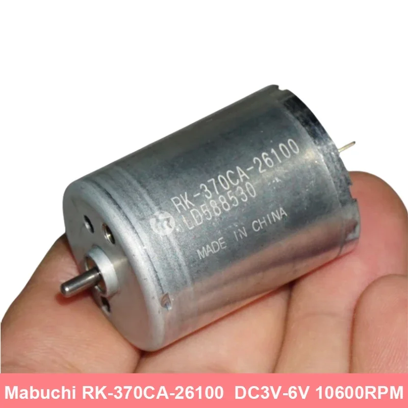 Micro MABUCHI RK-370CA-26100 Carbon Brush Motor DC 3V 5V 6V 10600RPM High Speed Short Shaft Low Noise for Toy Car Boat Model